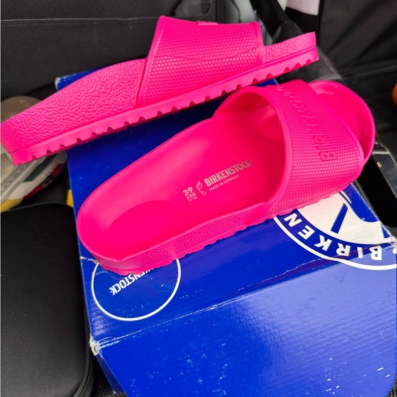 Birkenstock Barbados Pink Slide Sandals - Picture 2 of 4